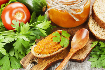 Homemade zucchini puree