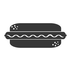 delicious hot dog isolated icon vector illustration design