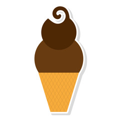 delicious sweet ice cream vector illustration design