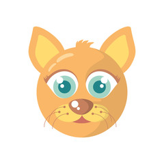 cat mascot cartoon isolated icon vector illustration design