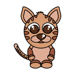 cat mascot cartoon isolated icon vector illustration design