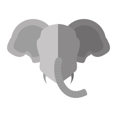 elephant animal character isolated icon vector illustration design