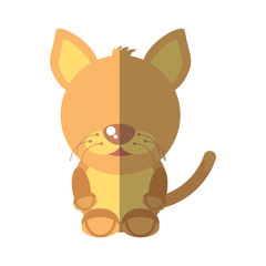 cat mascot cartoon isolated icon vector illustration design