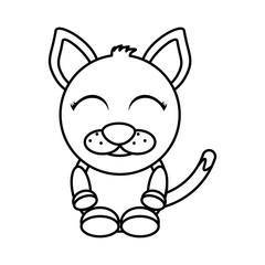 cat mascot cartoon isolated icon vector illustration design