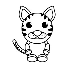 cat mascot cartoon isolated icon vector illustration design