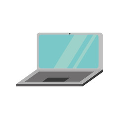 laptop computer technology isolated icon vector illustration design
