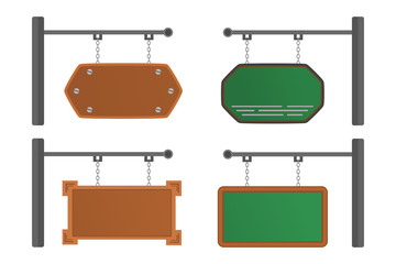 hanging boards with different shapes