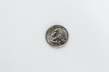 A laying U.S quarter