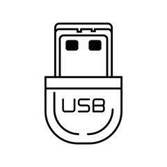 usb storage device isolated icon vector illustration design