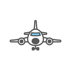 cargo plane icon vector illustration