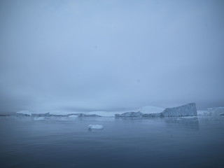 beautiful icebergs in icefjord, Greenland