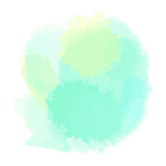 Abstract watercolor aquarelle shapes