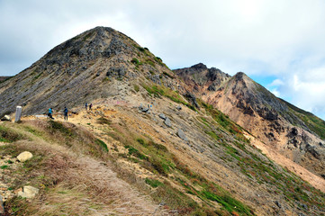 栃木県那須郡那須町　那須連山　朝日岳　登山　