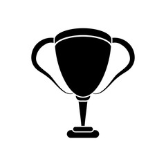 Trophy cup icon. Winner competition and success theme. Isolated design. Vector illustration