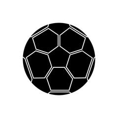 Fototapeta premium Ball icon. Soccer sport hobby competition and game theme. Isolated design. Vector illustration