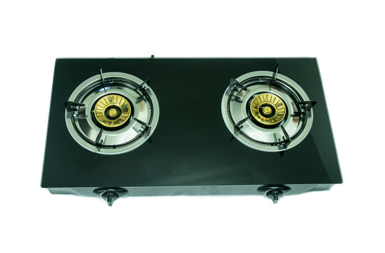 Portable Gas Stove  On White Background