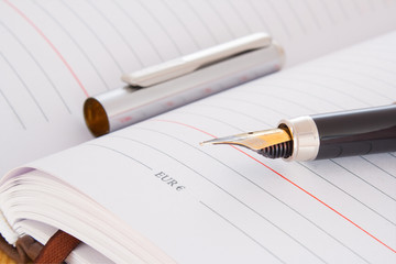 Pen business notebook.