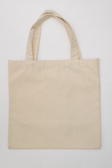 Cotton  bag on white background.