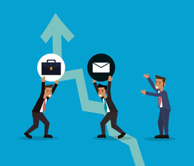 teamwork and business related icons image vector illustration design 