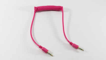 line a two audio 3.5mm  pink