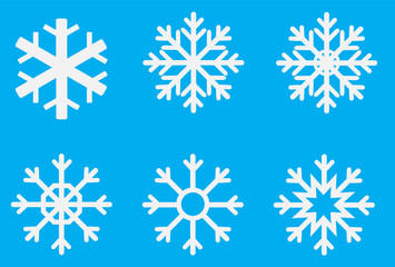 Naklejka na ściany i meble snowflake refrigerator. snowflake set for Christmas design.