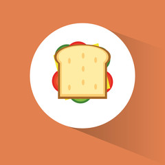 sandwich healthy food related icons image vector illustration design 