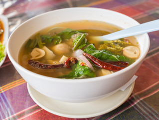 Spicy mushroom soup, Thai food