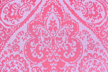 Close up pattern of fabric , tablecloth texture