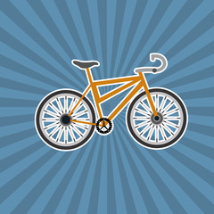 emblem of bike and cycling related icons image vector illustration 