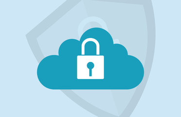 safety lock with internet security related icons image vector illustration design 