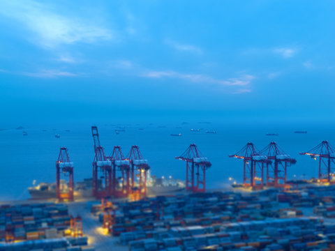 Aerial view of Container Terminal