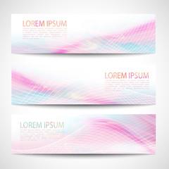 Abstract header line wave white vector design. colorful rainbow background.
