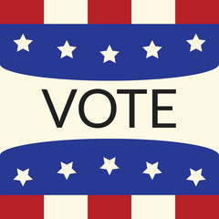 Voting concept by vote of Style flag usa.
