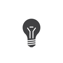 lightbulb icon vector, lamp solid logo illustration, pictogram isolated on white