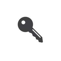 Key icon vector, privacy solid logo illustration, pictogram isolated on white