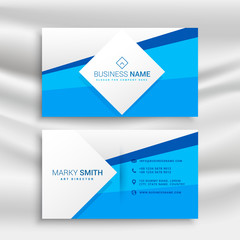 Fototapeta premium blue corporate business card template