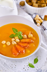 Pumpkin and carrot soup