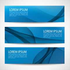Fototapeta premium Abstract header white wave blue background vector design