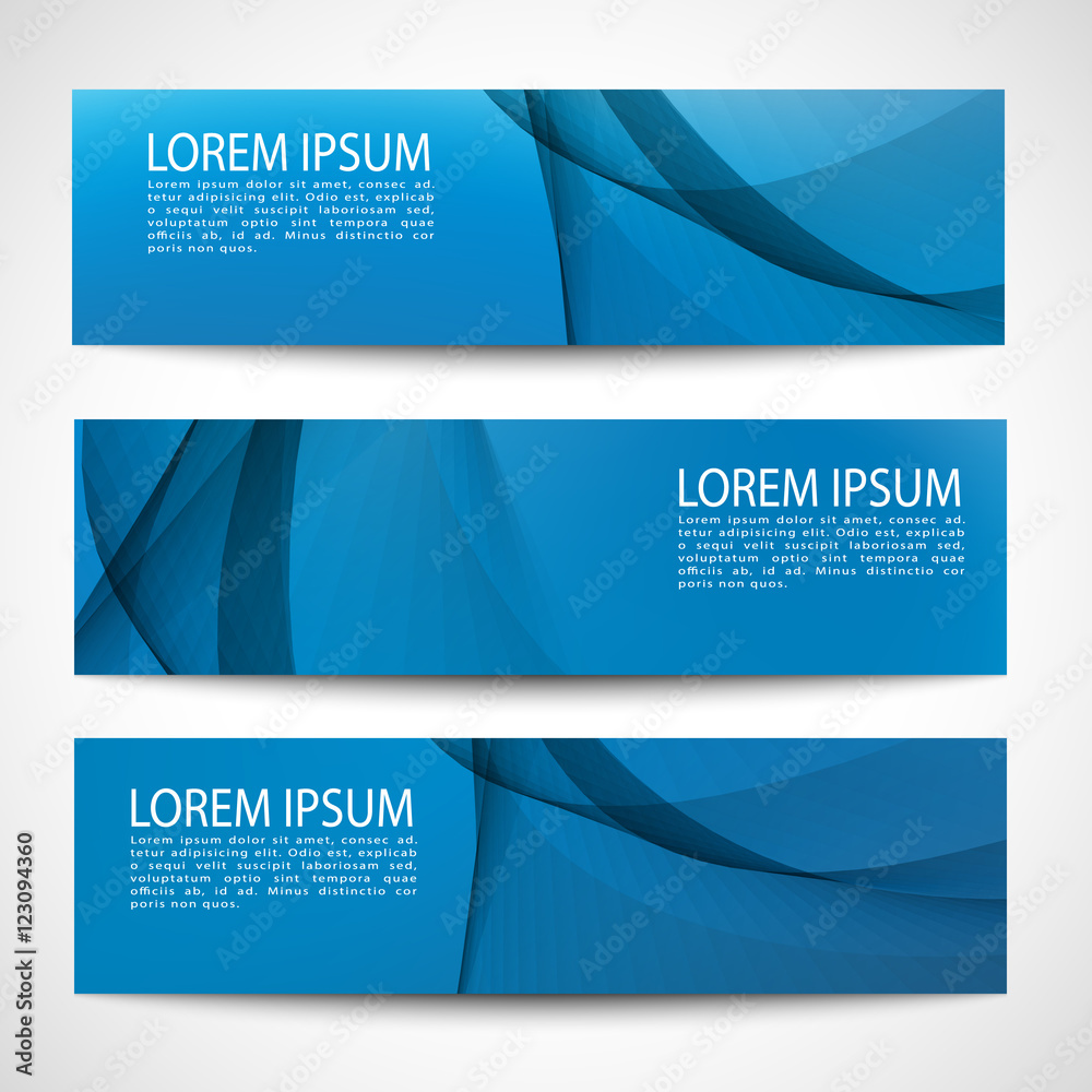 Canvas Prints abstract header white wave blue background vector design