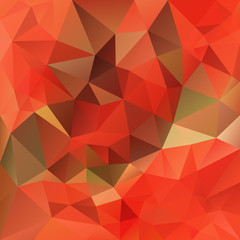 Naklejka premium vector abstract irregular polygon background with a triangular pattern in autumn orange, red, brown and green colors