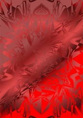 Red satin fabric. 