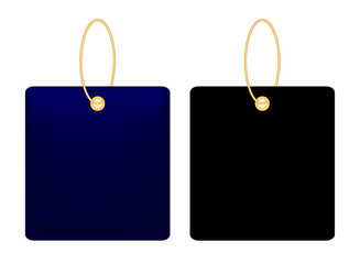 Blank price tag for inscription.   