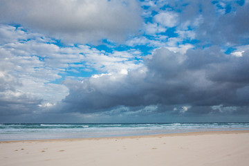 Magnificent view of the coast of Fraser Island - largest sand is