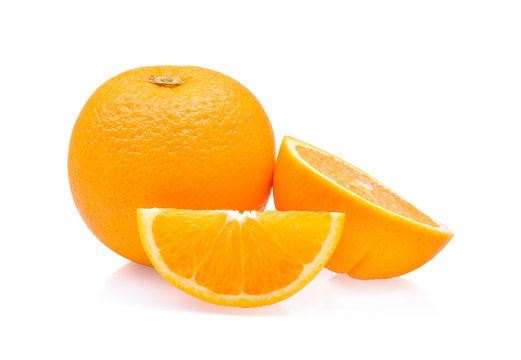 Orange fruit isolate on white background