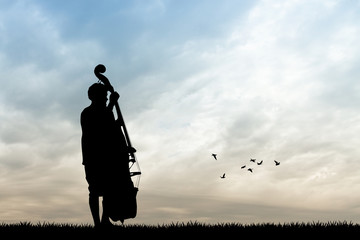 man with cello © adrenalinapura