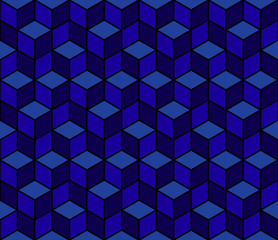 Multicolored pattern of hexagons.