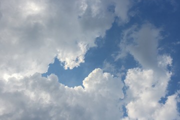  blue sky and  motion raincloud   on clouds