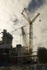 Crane on a construction site