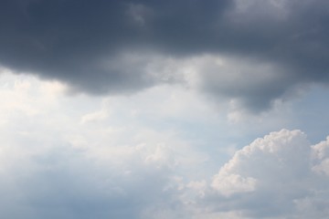 Fototapeta premium blue sky with clouds. blue sky and motion raincloud on clouds