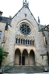 In the courtyard of the German castle Marienburg